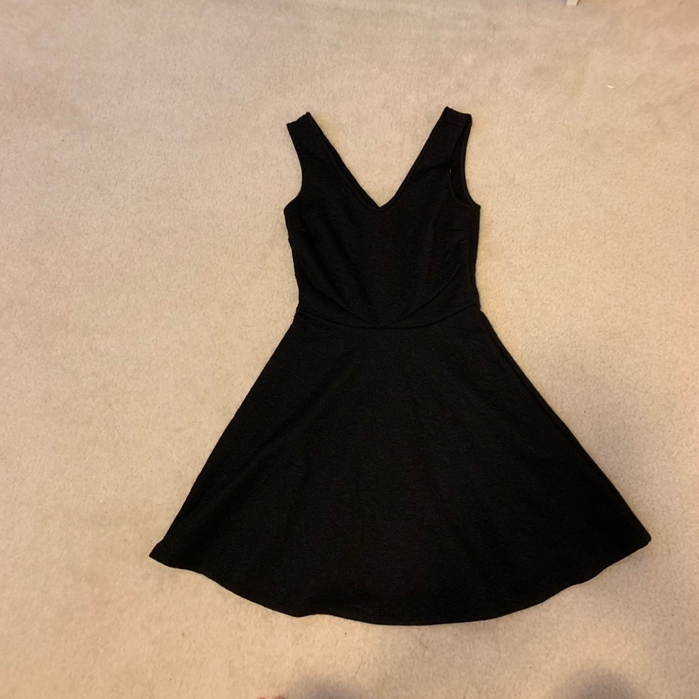Black skater dress